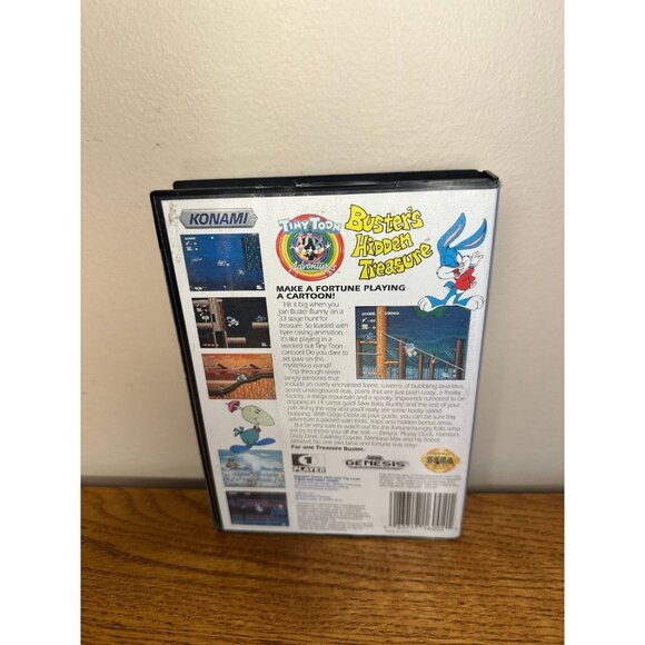 Tiny Toon Adventures: Buster's Hidden Treasure (Sega Genesis, 1993) No Manual - Picture 3 of 4
